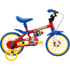 Bicicleta Cairu Bike Aro 12 Infantil Water Man Masculino Vermelho Azul 03