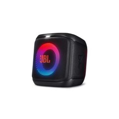 Caixa de Som Amplificada JBL Bluetooth Essential Encore 100W Design com alça telescópica e rodas para transporte.
