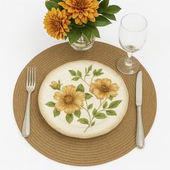 Lugar Americano Casa Ambiente 38cm cor Kaki