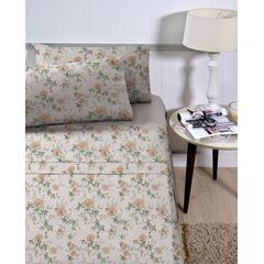 Jogo de Cama Corttex Queen 4 Peças Supercal 180 Fios Estampado