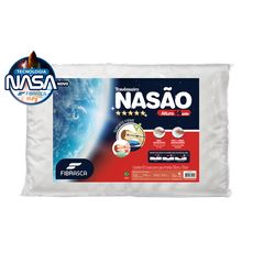 Travesseiro Fibrasca Nasão Alto 14,5cm 40x60 Suporte Firme Branco