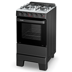 Fogão Esmaltec Ideal Pop 4 Bocas F4ISP 4120 Preto