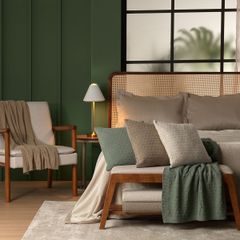 Capa de Almofada Appel 45X45cm Tricot Golden Amêndoa