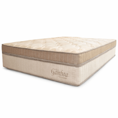 Colchão Casal Zeflex 138x188x40 Gamboa Com Eurotop Bege e Marrom