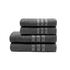 Toalha de Banho Camesa Festiva 62cm x 120cm Cinza