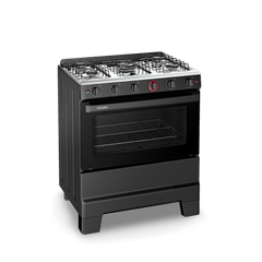 Fogão Esmaltec Ideal Super 5 Bocas F5IAP 5121 com Acendimento Automático Preto Bivolt