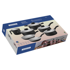 Jogo de Panelas Tramontina 7 Peças Linz Antiaderente Preto