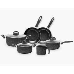 Conjunto de Panelas Brinox 6 Peças Ceramic Life Suprema Preta