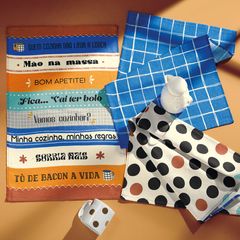 Pano de Copa Dohler Prata 45cm x 65cm Bom Apetite