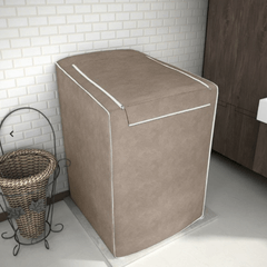 Capa P/Máquina de Lavar Roupa Adomes 10Kg a 12Kg Bege