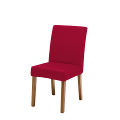 Capa de Cadeira Bella Janela Malha Lisa Vermelho