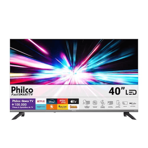 Smart Tv 40” Philco TVP40cra Roku, Hd, wifi, hdmi
