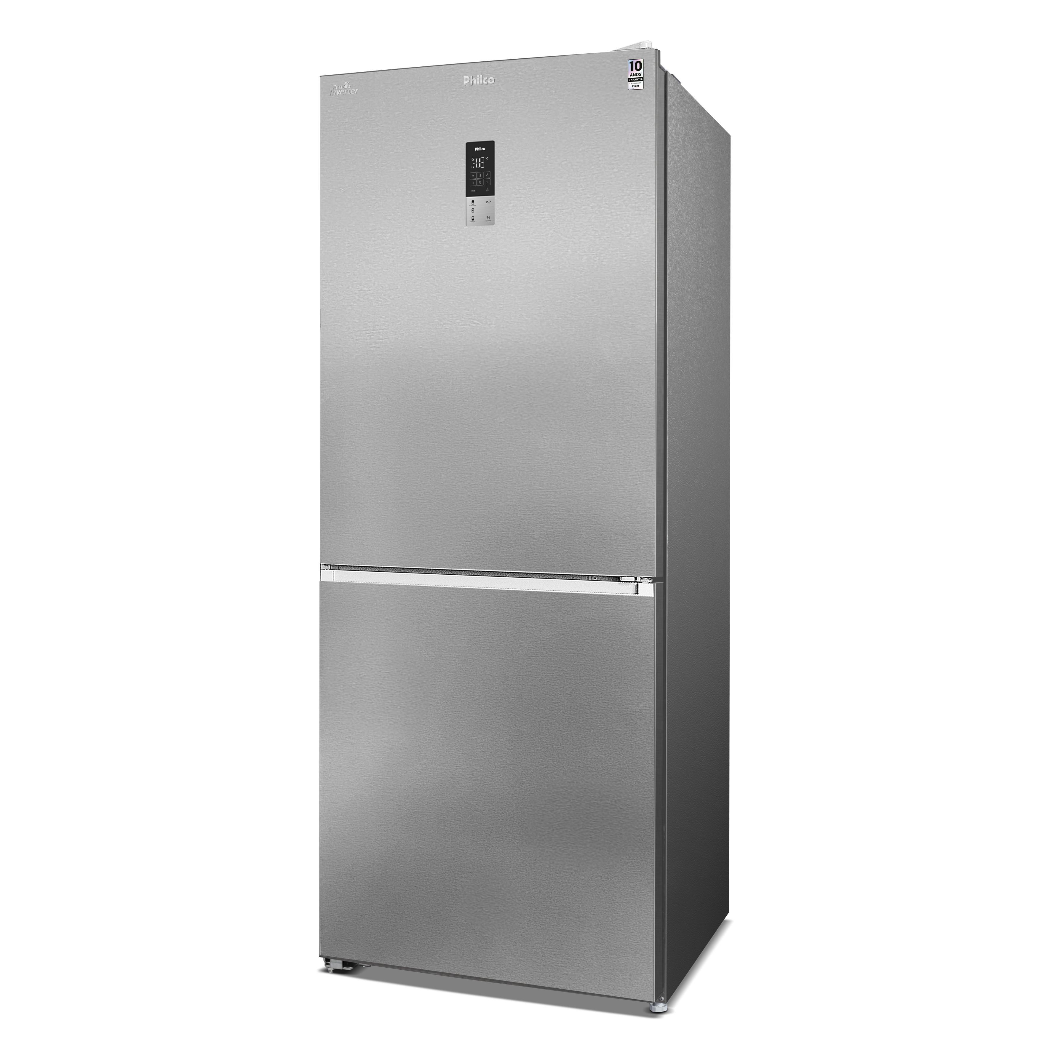Refrigerador 2 Portas Inverse 409 Litros PRF40A Frost Free Inox Philco