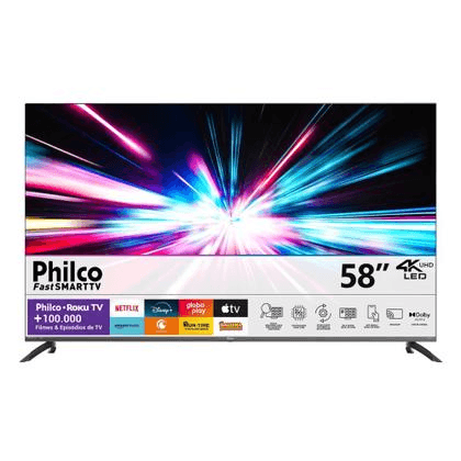Smart Tv 58” Philco TVP58cra Roku, Hd, wifi, hdmi