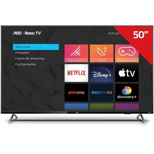 靴 OE SQUARETOESHOES ROKU 37 Smart Tv 50” AOC Led 50U6125/78G Roku HD
